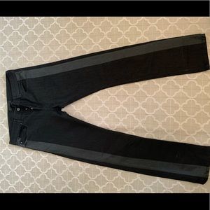 Diesel black gold tuxedo jeans